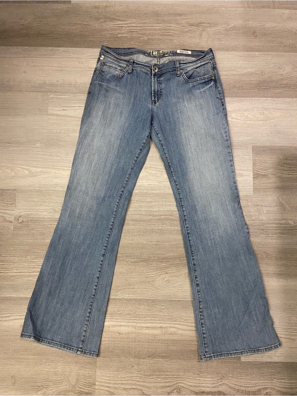 Vintage !iT Jeans Hottie Fit Light Wash Low Rise Bootcut Denim Size 32
